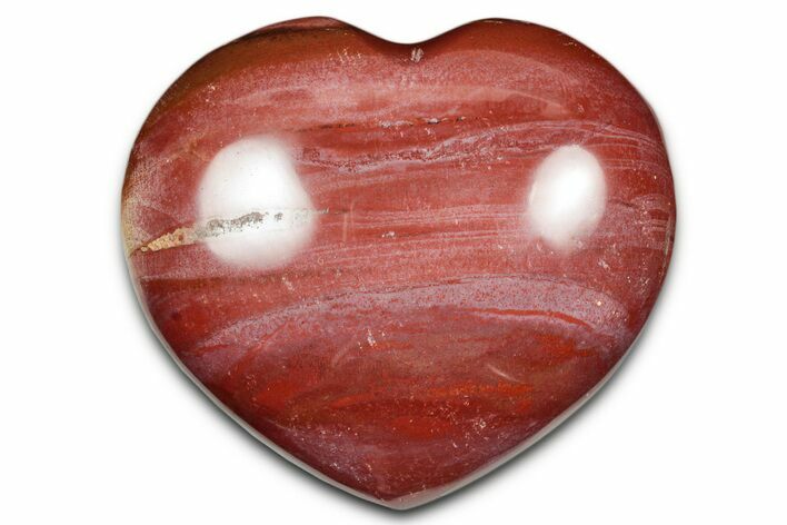 Polished Triassic Petrified Wood Heart - Madagascar #341695